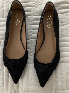 Sam Edelman black suede flats